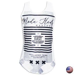 MODA HEDS AUSTRALIA MEN WHITE TANK TOP SIZE S M L